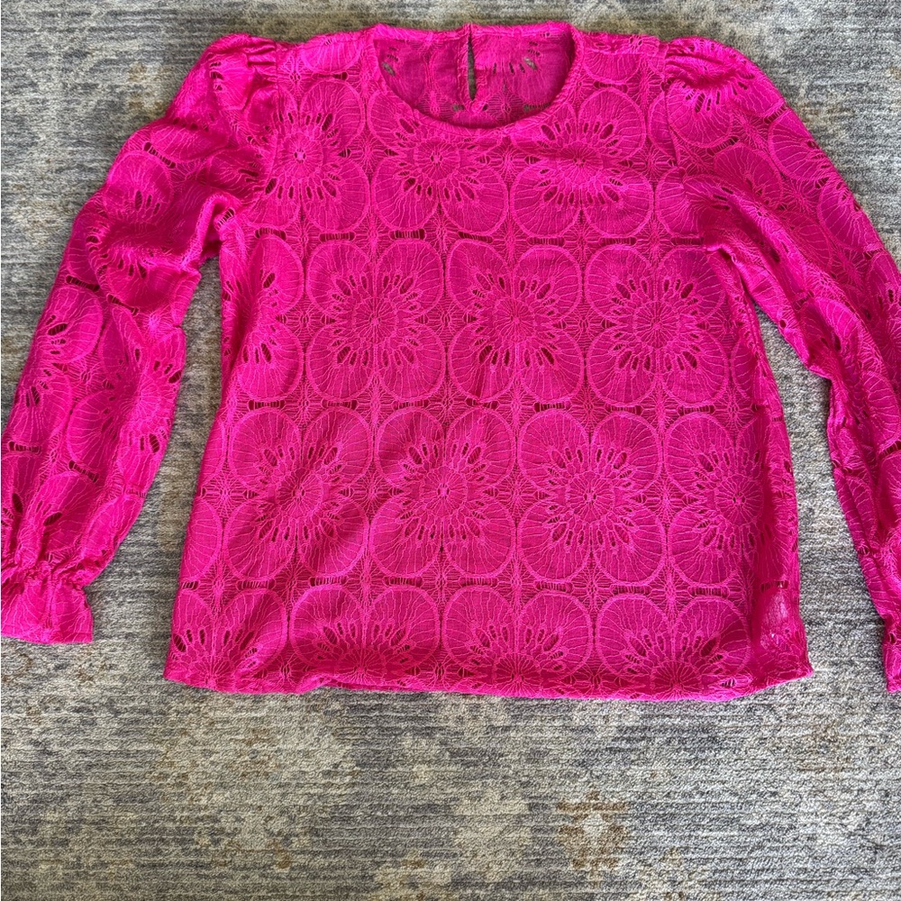 Pink Lace Women's Top